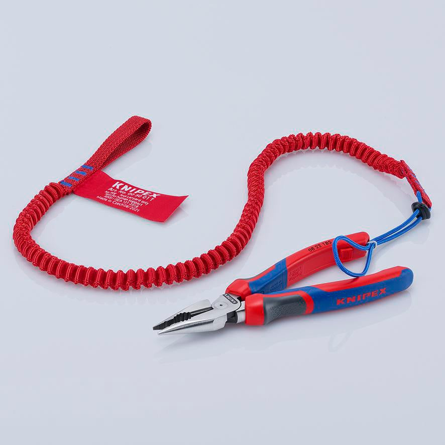KNIPEX Spitzkombizange 145 mm Comfort-Griff – poliert, schwarz atramentiert, für Flach- und Rundmaterial
