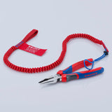 KNIPEX Spitzkombizange 145 mm Comfort-Griff – poliert, schwarz atramentiert, für Flach- und Rundmaterial