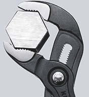 KNIPEX Cobra® Wasserpumpenzange 180 mm – Selbstklemmend, 18 Einstellpositionen, Comfort-Griff