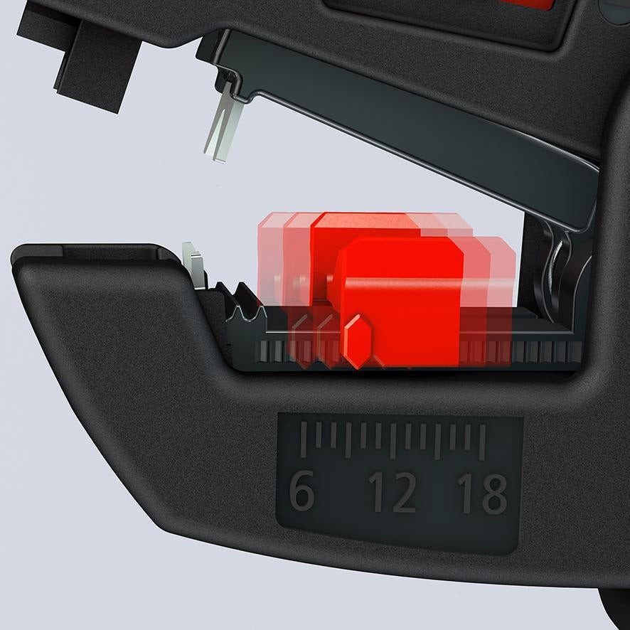 KNIPEX Automatikabisolierzange ComStrip 180 mm für 0,2-6 mm² – ohne Einstellung