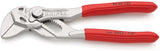 KNIPEX Zangenschlüssel 400 mm – Spannweite 85 mm, verchromt, mit Kunststoffüberzug