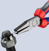 KNIPEX Flachzange 160 mm mit Comfort-Griff und poliertem Kopf – präzise Greifflächen