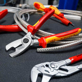 KNIPEX Kabelschere 200 mm VDE-isoliert bis 1000 V mit Doppelschneide für Kupfer- und Alukabel