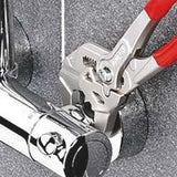 KNIPEX Zangenschlüssel 400 mm – Spannweite 85 mm, verchromt, mit Kunststoffüberzug