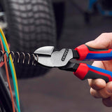 KNIPEX Kraftseitenschneider 140 mm Form 0 mit Mehrkomponenten-Hüllen – 20 % Kraftersparnis