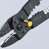KNIPEX Crimpzange 240 mm für isolierte und unisolierte Kabelschuhe