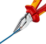 KNIPEX Spitzkombizange 145 mm VDE-isoliert, Mehrkomponentenhüllen, verchromt