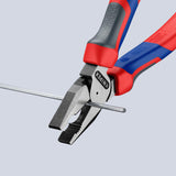 KNIPEX Kraftkombizange 180 mm mit Comfort-Griff – 35 % Kraftersparnis, poliert