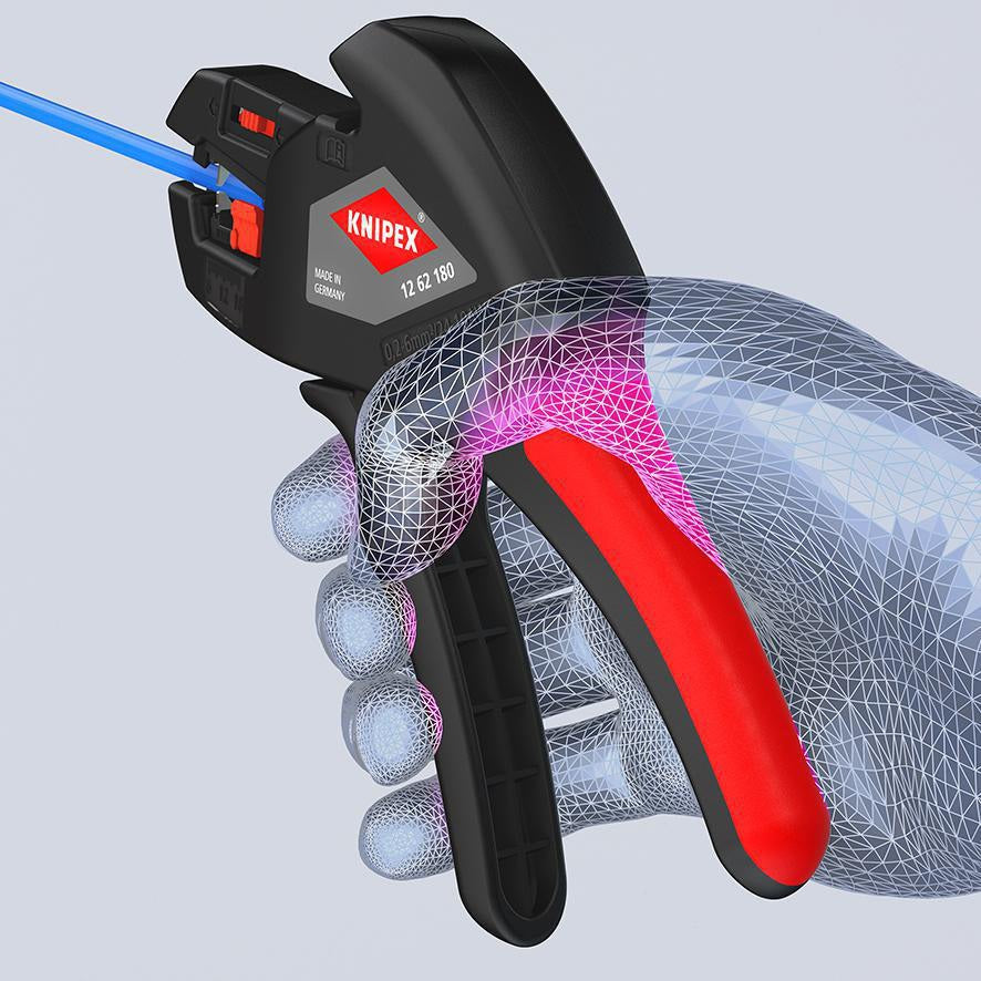 KNIPEX Automatikabisolierzange ComStrip 180 mm für 0,2-6 mm² – ohne Einstellung