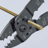 KNIPEX Crimpzange 240 mm für isolierte und unisolierte Kabelschuhe
