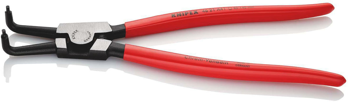 KNIPEX Außensicherungsringzange A 01 für Wellen 3-10 mm, 90° gewinkelt, 125 mm