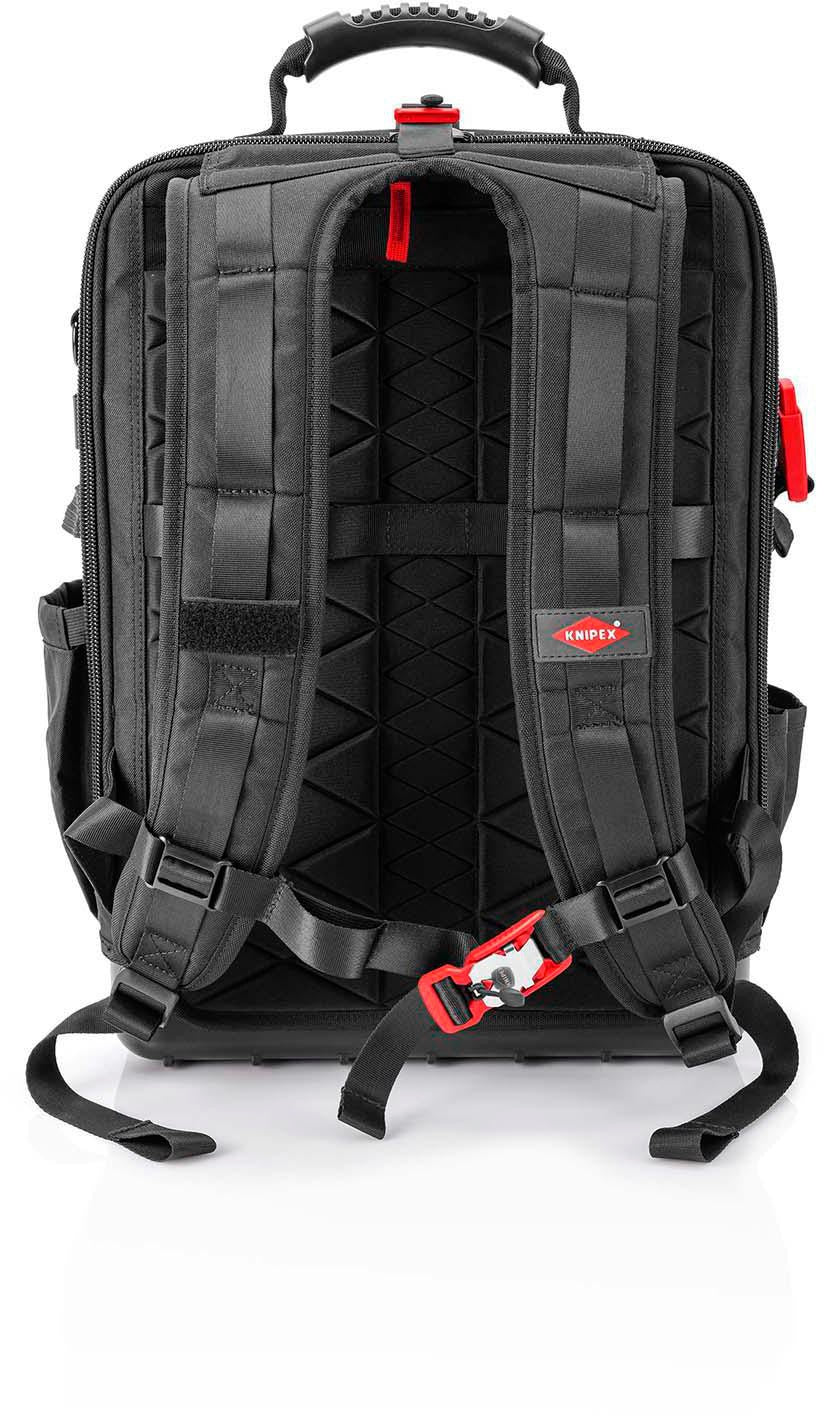 KNIPEX Werkzeugsortiment Modular X18 Elektro 23-teilig im Rucksack – VDE-geprüft, 15 kg Beladung