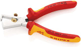 KNIPEX Abisolierzange 160 mm VDE-isoliert mit Öffnungsfeder und Mehrkomponenten-Hüllen