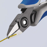 KNIPEX Präzisions-Elektronik-Seitenschneider 120 mm Form 2, poliert, ohne Facette