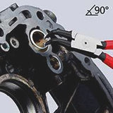 KNIPEX Sicherungsringzange J 01 für Innenringe in Bohrungen 8-13 mm, polierter Kopf