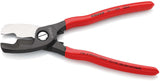 KNIPEX Kabelschere 200 mm Comfort-Griff – Doppelschneide für Kupfer- und Alukabel bis 20 mm Ø