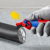 KNIPEX Abmantelungsmesser 146 mm mit Hakenklinge und Ratschenfunktion