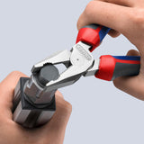 KNIPEX Kraftkombizange 180 mm verchromt mit Comfort-Griff – 35 % Kraftersparnis