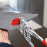 KNIPEX Fliesenlochzange 250 mm aus Chrom-Vanadium-Stahl mit Kunststoffüberzug