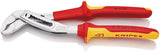 KNIPEX Wasserpumpenzange Alligator® 250 mm VDE-isoliert bis 1000 V, verchromt, 9-fach verstellbar