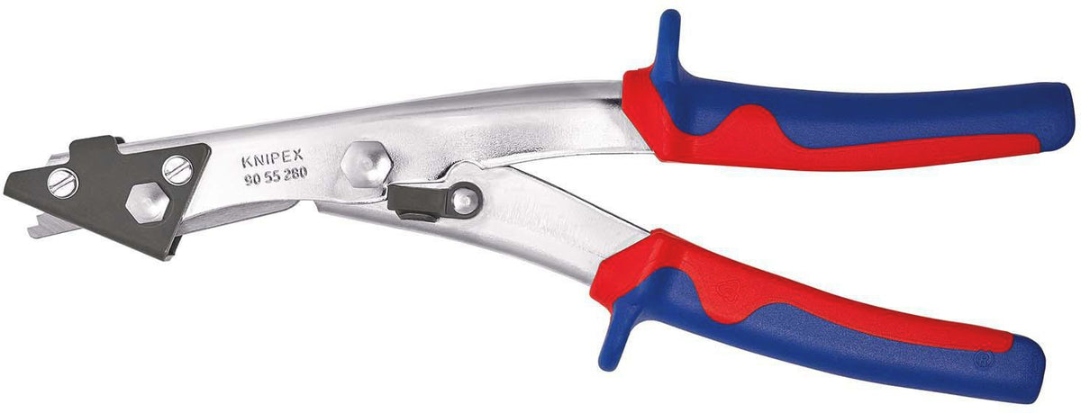 KNIPEX Blechknabber 280 mm – Schnittbreite 2,7 mm, vernickelt, Mehrkomponenten-Hüllen
