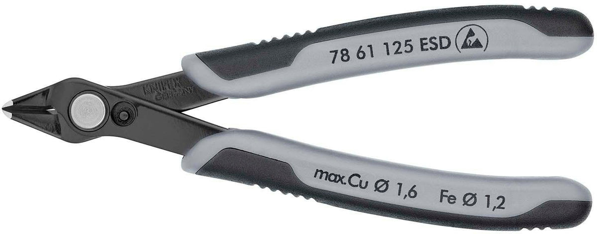 KNIPEX Elektronik-Seitenschneider Super-Knips® 140 mm brüniert ESD-fähig