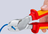 KNIPEX Kraftseitenschneider VDE 250 mm – 20 % Kraftersparnis, isoliert bis 1000 V