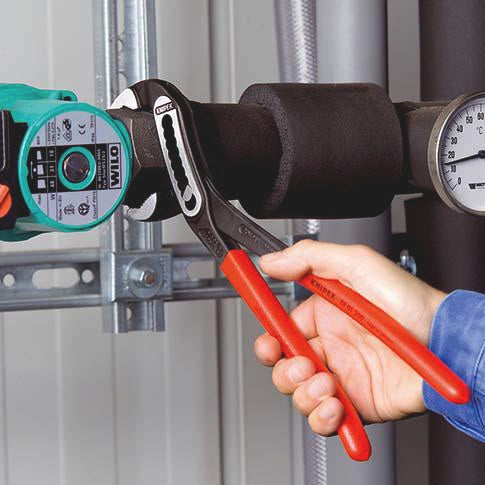 KNIPEX Wasserpumpenzange Alligator 180 mm mit Comfort-Griff und 9-fach Rastenverstellung