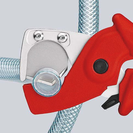 KNIPEX Rohrschneider für Kunststoffrohre und Schläuche bis 25 mm – 185 mm