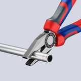 KNIPEX Kombizange 160 mm mit Comfort-Griff – polierter Kopf, induktiv gehärtete Schneiden