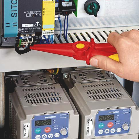 KNIPEX Flachrundzange 220 mm – Glasfaserverstärkter Kunststoff, funkenfrei, VDE