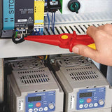 KNIPEX Flachrundzange 220 mm – Glasfaserverstärkter Kunststoff, funkenfrei, VDE