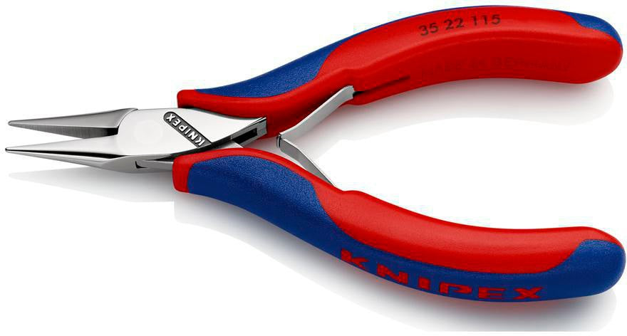 KNIPEX Elektronik-Greifzange 115 mm mit flachbreiten Backen und Kunststoffüberzug