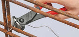 KNIPEX Vornschneider 200 mm – Kunststoffüberzug, induktiv gehärtete Schneiden für Monierarbeiten