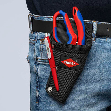 KNIPEX Elektriker-/Handwerkerschere 160 mm mit Mehrkomponenten-Hüllen und Crimpstellen