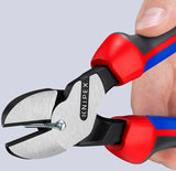 KNIPEX Kraftseitenschneider 140 mm, poliert, Form 0, Mehrkomponenten-Hüllen – 20 % Kraftersparnis