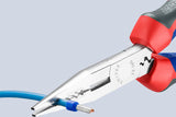 KNIPEX Verdrahtungszange 160 mm für 0,5-0,75/1,5/2,5 mm², verchromt, Comfort-Griff