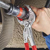 KNIPEX Syphon-/Connectorenzange L.250mm Spann-W.25-80mm schwarz atramentiert