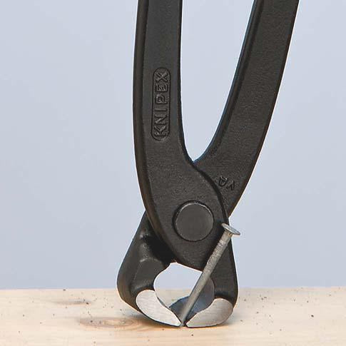 KNIPEX Monierzange 220 mm – Verdrillen und Schneiden von Bindedraht in einem Arbeitsgang