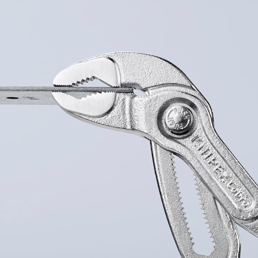 KNIPEX Cobra® Wasserpumpenzange 180 mm, Spannweite 36 mm, verchromt, Kunststoffüberzug