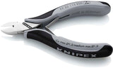 KNIPEX Elektronikseitenschneider 115 mm Form 4, spiegelpoliert, ESD, für feinste Schneidarbeiten
