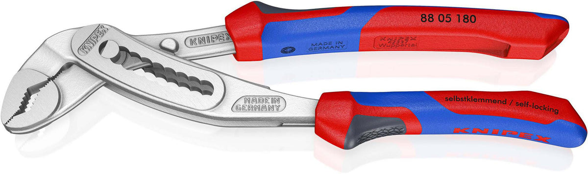 KNIPEX Wasserpumpenzange Alligator® 180 mm, Spannweite 36 mm, verchromt, Comfort-Griff