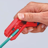 KNIPEX ErgoStrip® Universal-Abmantelungswerkzeug 130 mm für Rund-, Feuchtraum- und Datenkabel