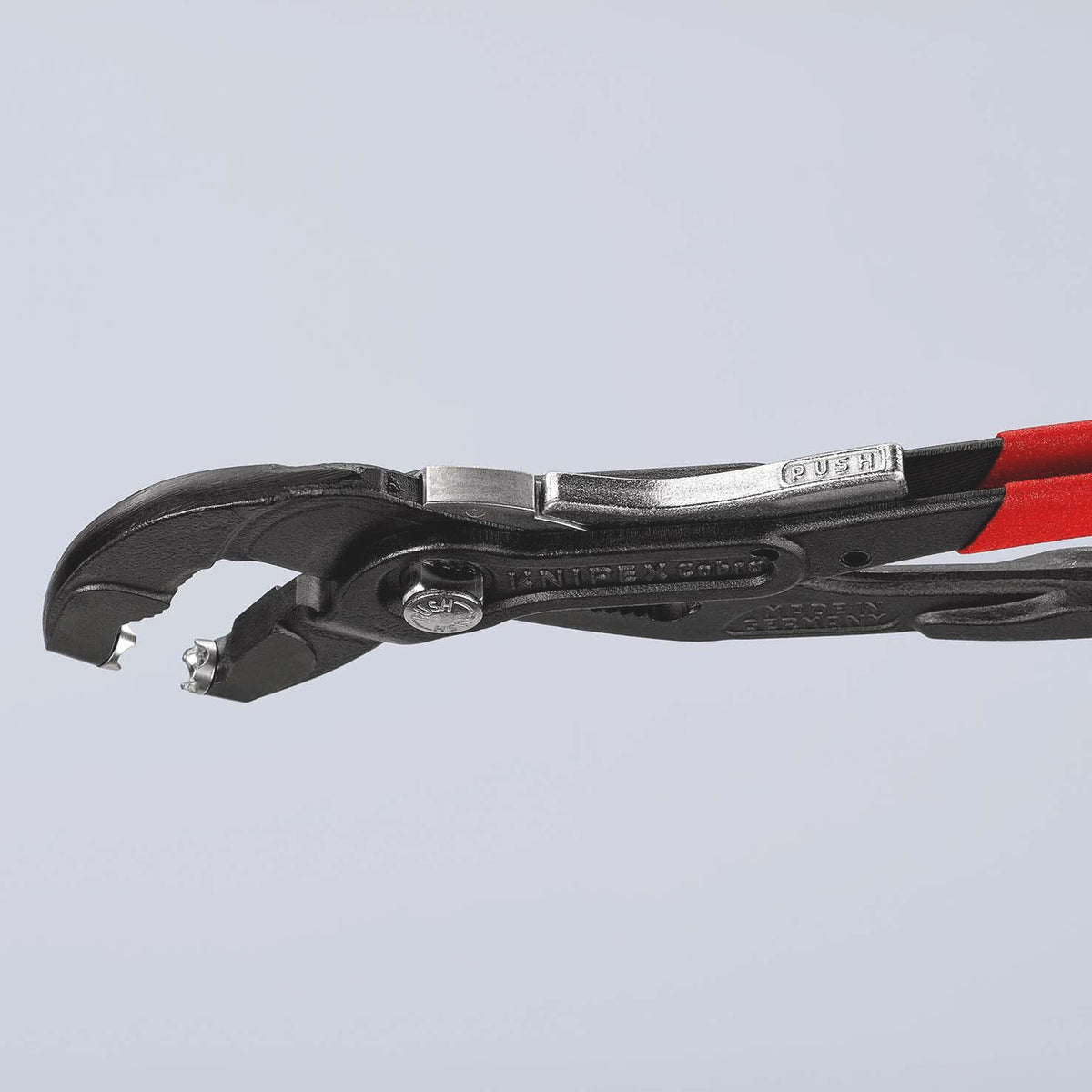 KNIPEX Federbandschellenzange 250 mm – Universelle Greifeinsätze, 25 Einstellungen, max. 70 mm