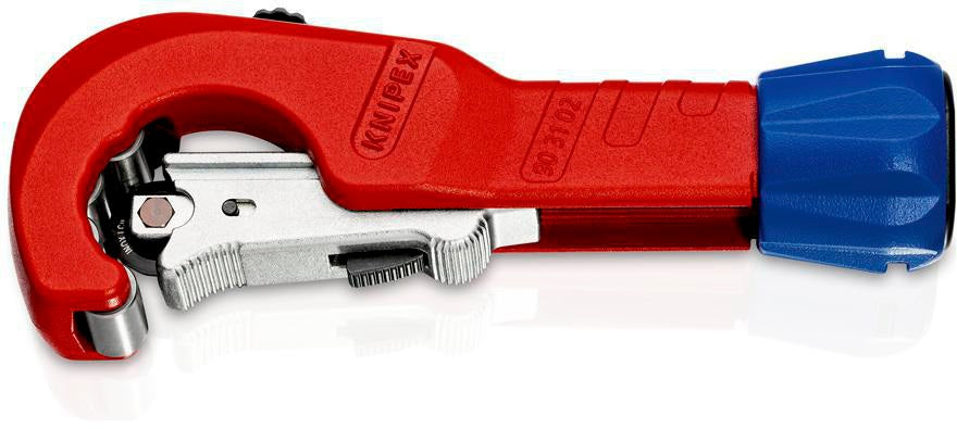 KNIPEX Rohrabschneider TubiX® 6-35 mm – QuickLock-Einhandschnellfixierung für Kupfer, Messing, Edelstahl