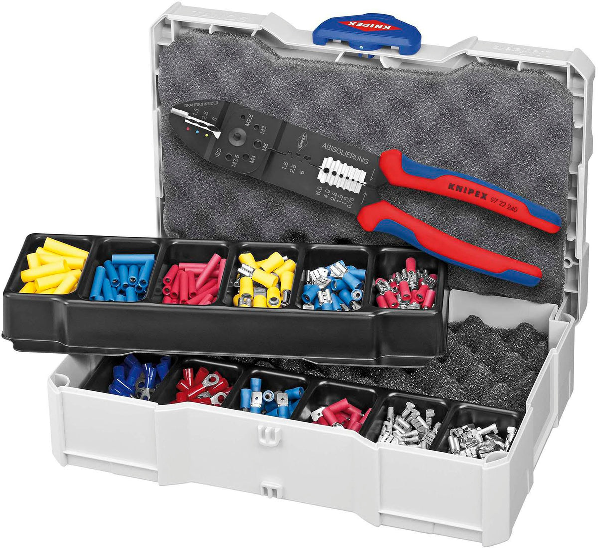 KNIPEX Kabelverbindersortiment 301-teilig 0,5-6 mm² im Sortimentskoffer