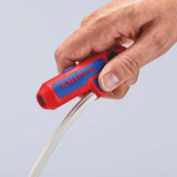 KNIPEX ErgoStrip® Universal-Abmantelungswerkzeug 130 mm für Rund-, Feuchtraum- und Datenkabel