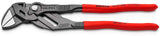 KNIPEX Zangenschlüssel 250 mm, Spannweite 52 mm, mit Kunststoffüberzug und Einstellskala