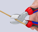 KNIPEX Kraftseitenschneider 140 mm Form 0 mit Mehrkomponenten-Hüllen – 20 % Kraftersparnis