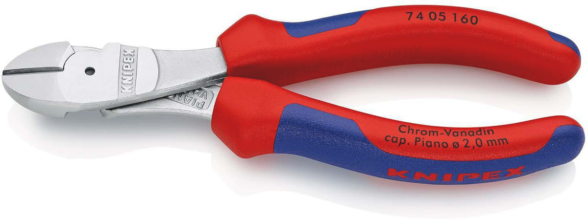 KNIPEX Kraftseitenschneider 140 mm Form 0 mit Mehrkomponenten-Hüllen – 20 % Kraftersparnis